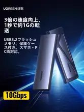 UGREEN M.2 SSDケース【NVMe/Type-C外付け・SATA読み取り・Thunderbolt 3対応】