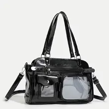 オリジナル 痛バッグ 斜め掛けバッグ コンパクト 隠しポケット スタンド付き 推し活 コンサート 二次元 ぬいぐるみ