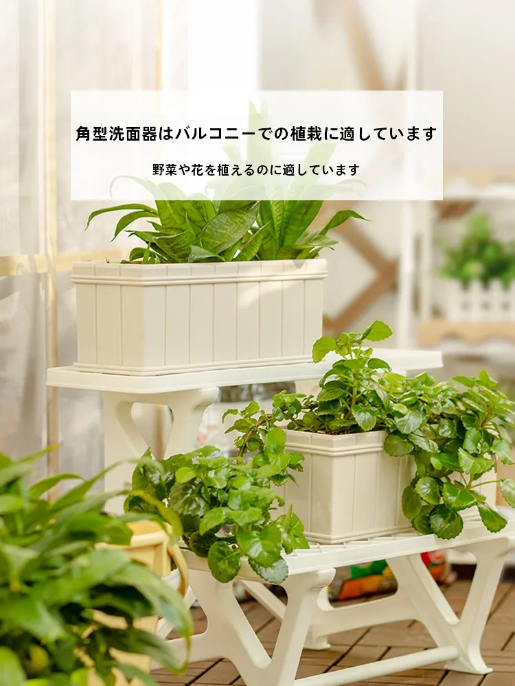 高級感ある長方形プラスチック花盆：ほったらかしで毎年咲く花を育てるための最適なプランター