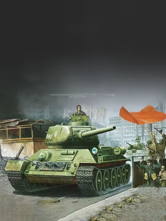 ソ連 T34/85中型戦車1944【平面溶接タワー・全内構造】