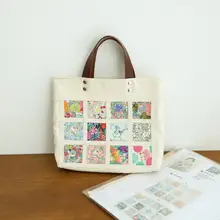 ハンドメイドDIYの布包みパッチワークバッグ【輸入生地・裁断パターン・手芸用】（セットアップ対応）