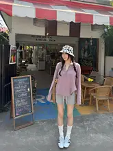 ウエストリボン付きショートパンツ【ハイウエスト・カジュアル・フィット】（セットアップ対応）