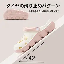 厚底穴あきサンダル【夏用・弓サポート・快適】