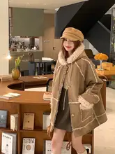 極上の柔らかさ 羊毛フード付きコート【ゆったりシルエット・韓国風・厚手】
