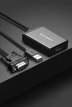 VGA HDMI 変換アダプタ 高画質 ノートPC デスクトップ モニター プロジェクター 接続 「UGREEN」