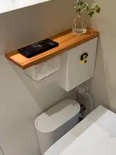 トイレ用サイドキャビネット【生理用品収納・トイレットペーパー用・壁掛け式】