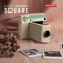 ガラスレンズ搭載！Lomoインスタントスクエアカメラ【レトロな一回撮影ポートレート用】