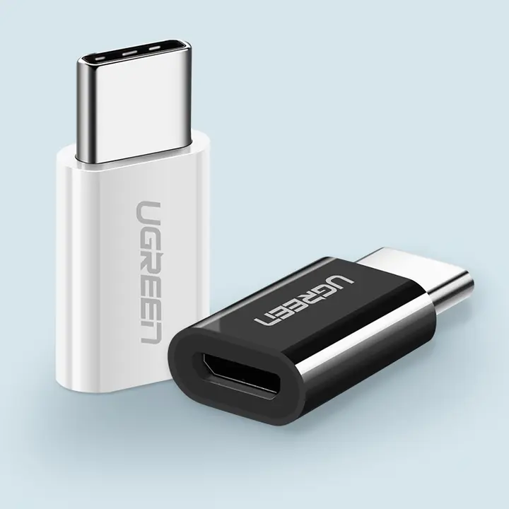 UGREEN Android用Type-C変換アダプター【Micro USB充電データケーブル・OTGメモリカード変換・高速充電対応】