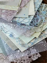 ロマンティックなミックス素材手帳用落水紙【レトロデザイン・アートデコ用フリーペーパー】