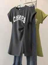 大きいサイズのレディース夏用ウエスト絞り短袖ワンピース【体型カバー・小柄向け】