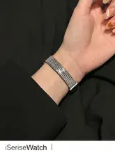 アップルウォッチ用金属製バンド【女性用・高級感・通気性・スタイリッシュデザイン】