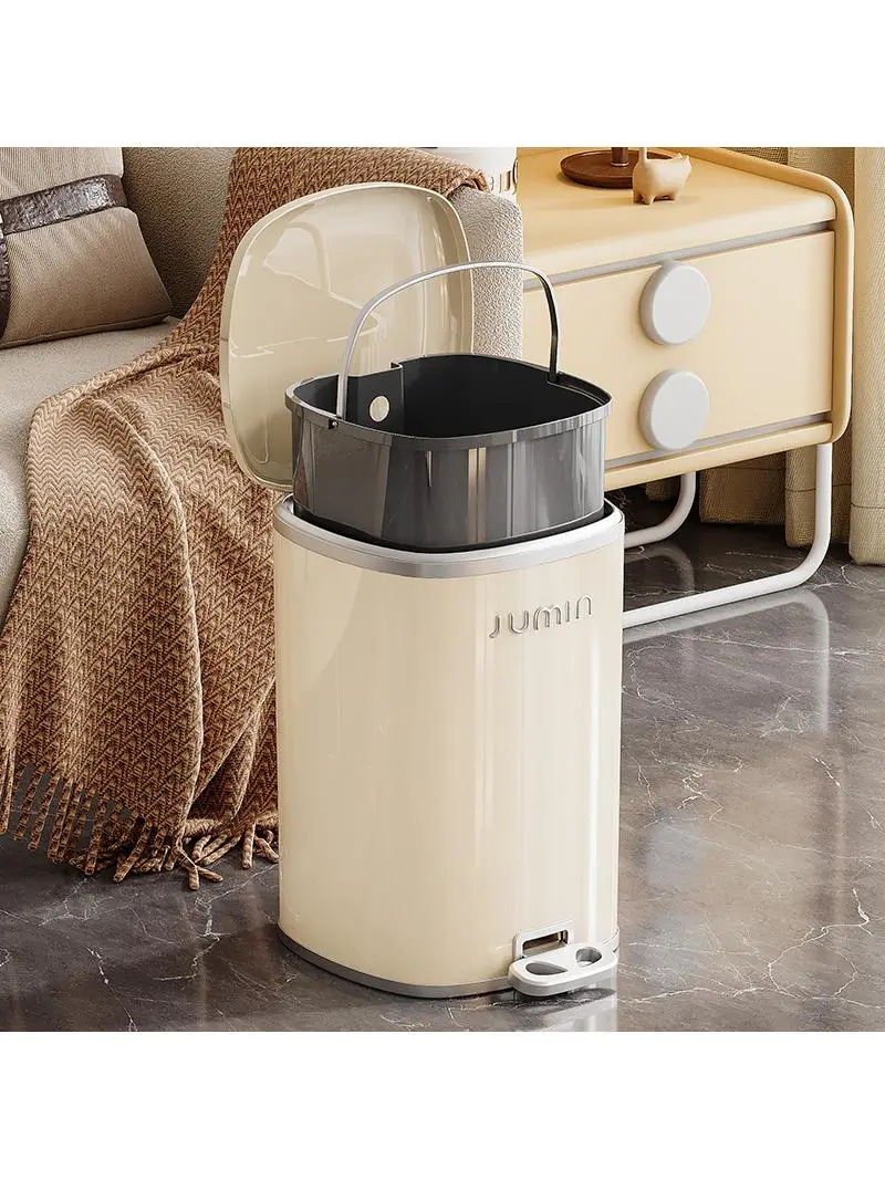 ペダル式ゴミ箱の仕組みと実用性：スタイリッシュなプラスチック製ダブルバケットモデルの詳細解説