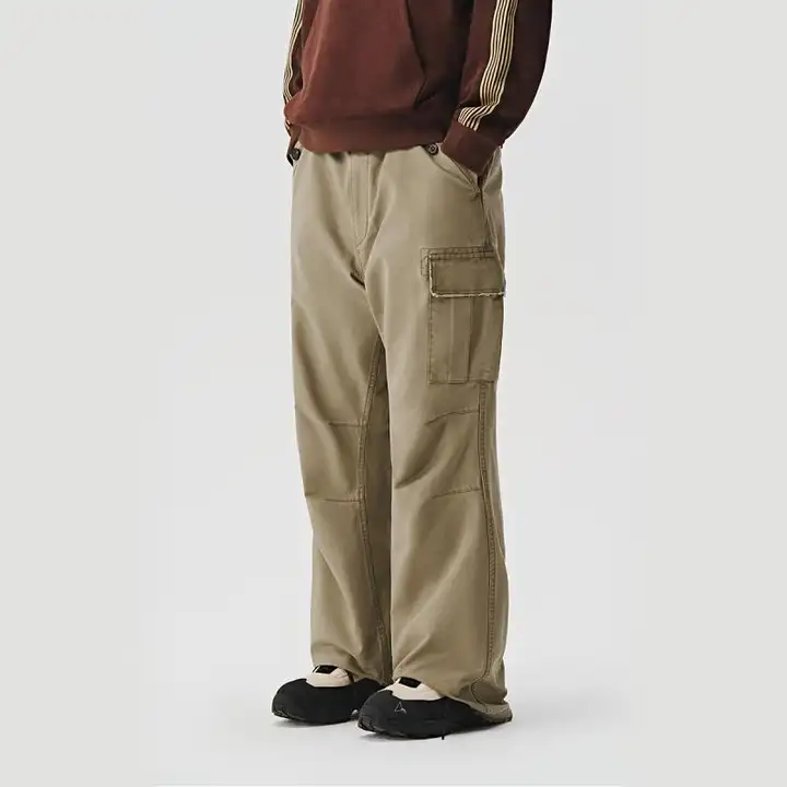 714street メンズアメリカンヴィンテージ ワークパンツ【秋用・微フレア・カジュアル】