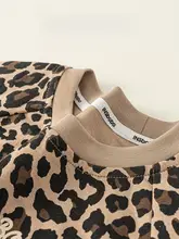 Tシャツ キッズ ボーイズ 半袖 丸首 ヴィンテージ ヒョウ柄 レタープリント 薄手 夏