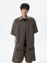 半袖シャツ ショートパンツ 2点セット ユニセックス 接触冷感 デザイン性 ゆったり カジュアル 着回し 夏