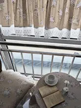 フレンチスタイルのコットンレース半カーテン【プリンセス風・製品寸法：幅100×長さ90cm】