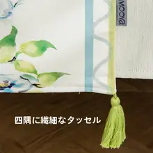 フレンチスタイルのグリーンテーブルクロス【軽やかで高級感ある長方形デザイン】