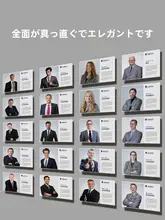 企業証明書用アクリル壁掛けフレーム【穴あけ不要・プロファイル展示用】