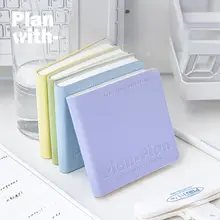 Planwith 高品質なスクエアノートブック【コンパクトサイズ・チェック・ソフトカバー・学生用・日記帳】