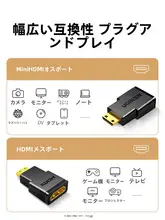 Mini HDMI Micro HDMI 変換アダプタ オス メス コンパクト 高画  質 「UGREEN」