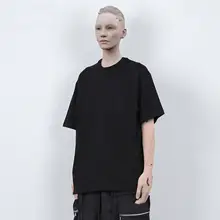 PERDU コットン100% ブラックホワイト 半袖Tシャツ【高密度・しっかりした生地・肌触り良好】