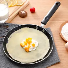 フッ素加工の非粘着性パンケーキフライパン【多用途・平底・スイーツ調理用】