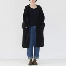 秋用フード付き大きめニットカーディガン【スタイル】