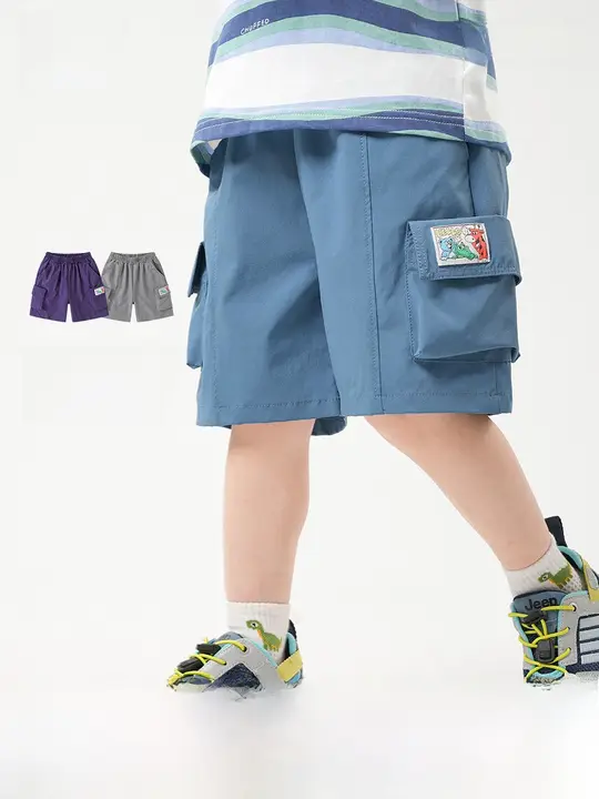 男の子用 カジュアルショートパンツ【夏用・薄手・工装風】