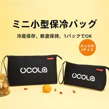 ミニ保温バッグ【学生用・アルミ箔製・朝食や牛乳用】