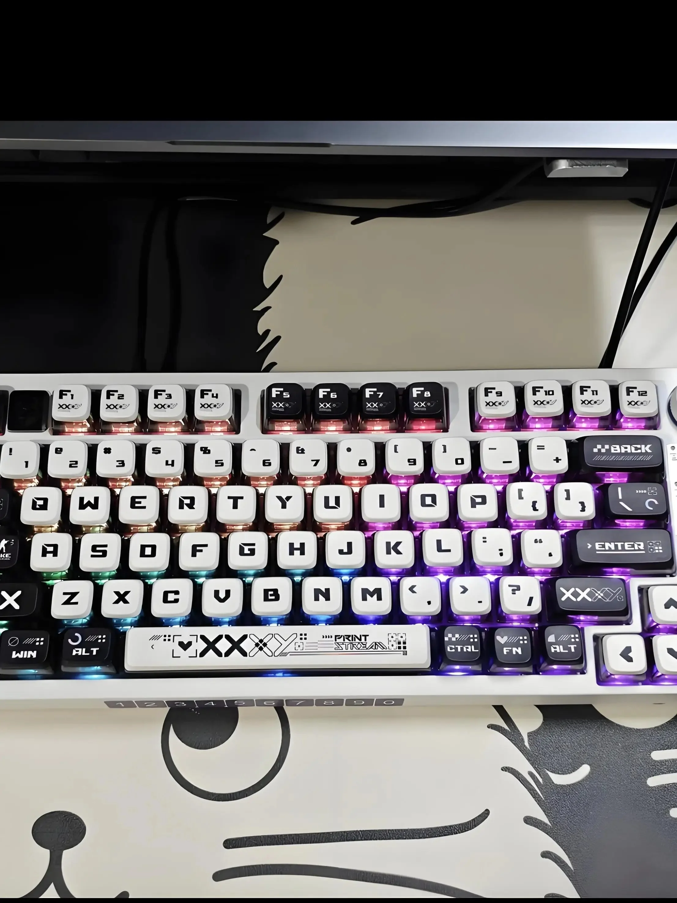 印刷されたキーキャップ：CSGO対応・Wootingおよび68キーボード用の熱升华デザイン
