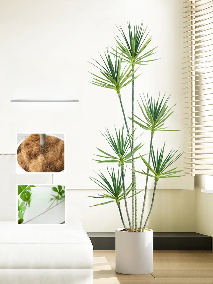 竜血樹 大型 人工樹 植物ポット インテリア フロア デコレーション 高級 ラグジュアリー