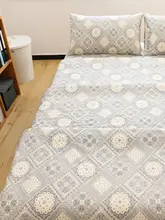 青花瓷デザイン四点セット【全棉・厚手・ベッドカバー・シーツ・布団カバー・秋冬用】