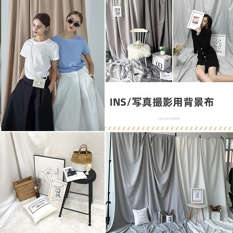 フォト背景布：インテリア装飾と写真撮影に最適なピュアブラックサイズ比較