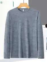夏用 クルーネック長袖Tシャツ【軽や かで通気性のある素材・カップル用】