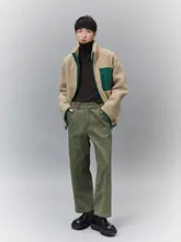 貼りポケットデザインのカーゴパンツ【極上の柔らかさ・ストレートレッグ・九分丈】（セットアップ対応）