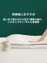 快適な睡眠をサポート！低反発枕【男女兼用・首を支えるソフトタイプ・薄型・シングルサイズ】