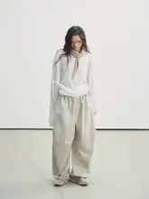 立体弓形裁剪の天丝棉パンツ【極上の柔らかさ・カジュアル・ゆったり】