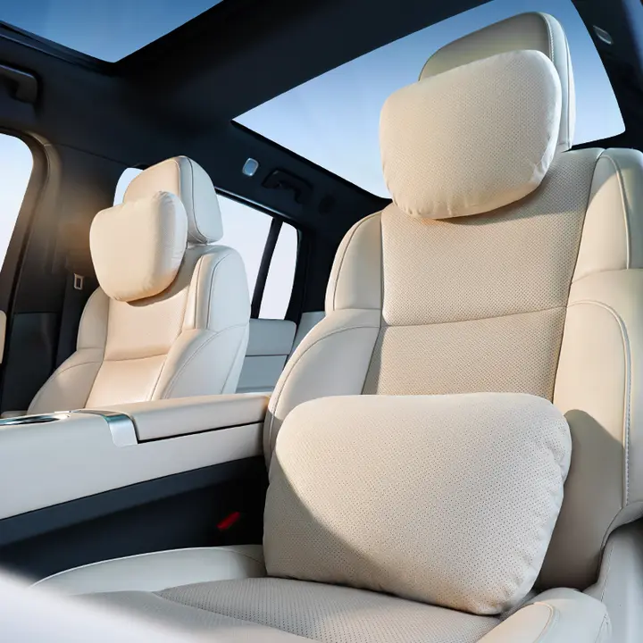 車用ヘッドレスト【ネックサポート・快適な運転をサポート・背中と腰用クッション】
