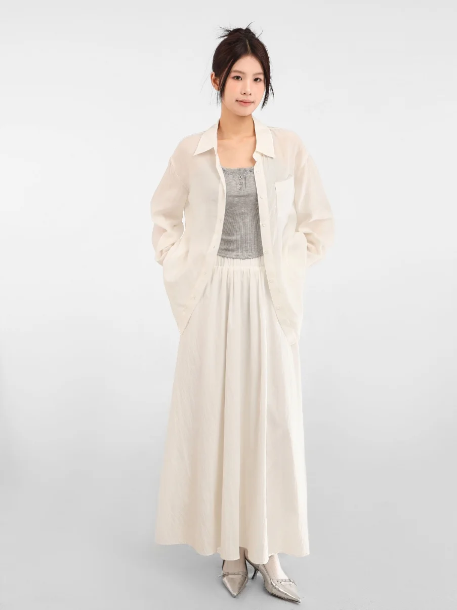 涼しい ブラウス としての夏用 薄手の冷感シャツ【ブルー・防晒・シフォン素材・フランス風】の実用性と選定基準