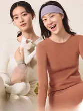 保温インナーウェア【女性用・スリムフィット・背中なし・吸汗】（セットアップ対応）