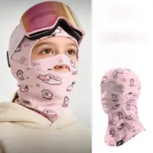 子供用スキー面マスク【男女兼用・防寒防風・日焼け防止・ヘルメット対応】