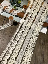 繊細な片側無弾性細線コットンレース【全棉・ハンドメイド・DIY用布装飾】

