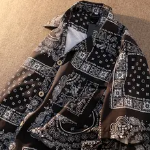 レトロデザインのカシュクール柄半袖シャツ【ユニセックス・ハワイアンスタイル】