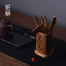 黒檀無垢材 茶道具 シックス ジュンジ スーツ
