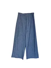 moofeel レディース ハイウエスト ワイドデニムパンツ【夏用・薄手・ルーズフィット・ロング】