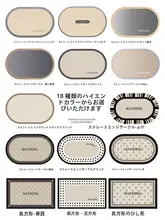 防汚加工の浴室用吸水速乾マット【厚手・滑り止め付き・シンプルデザイン】