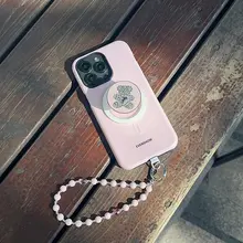 独特なデザインのマグネット式スマートフォンケース【ストラップ付き・スタンド機能・女性向け】