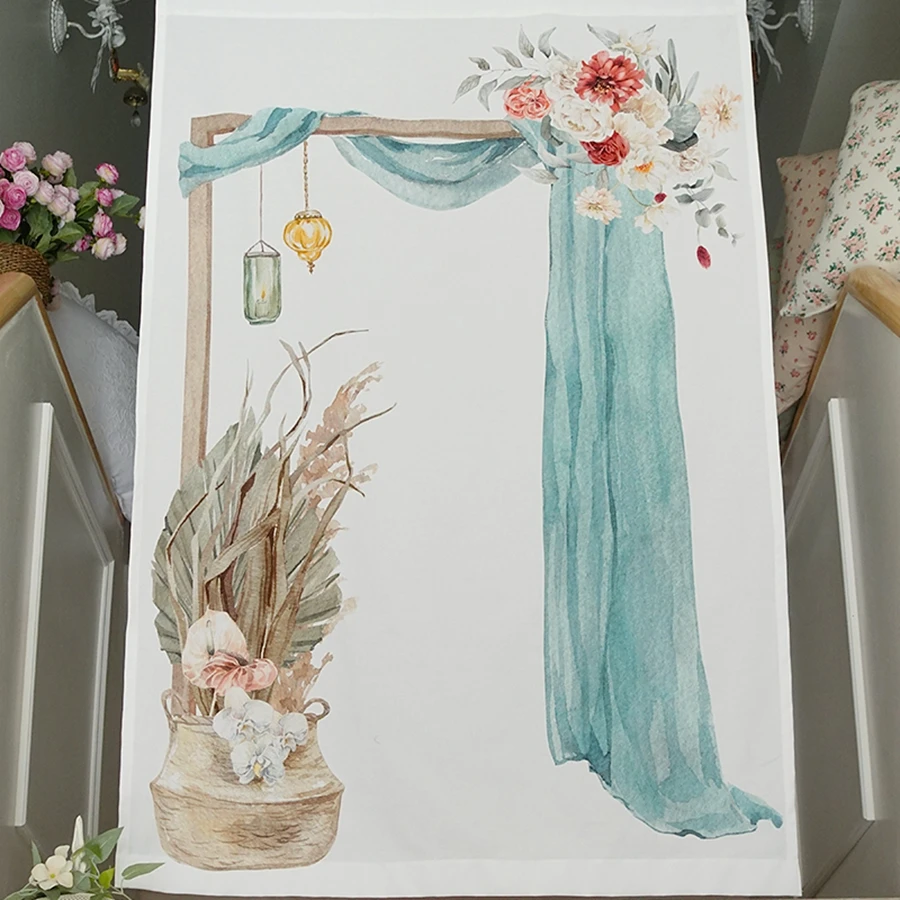 小窓カーテンに「フランス風水彩花柄」を選ぶべき理由は？
