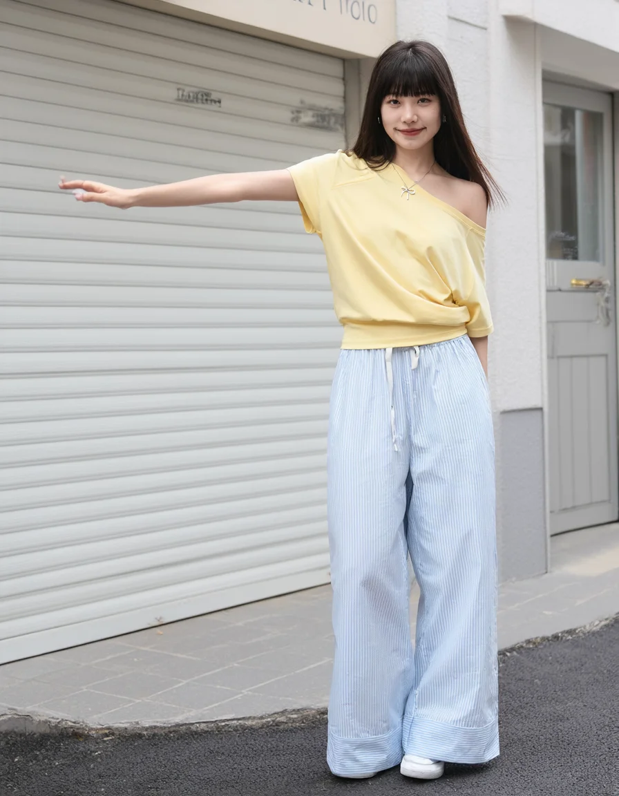プリーツスカート コーデ 完全ガイド ｜トップス選びの3つのルールとミストブルーの実際の着こなし