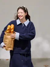 冬に最適な大きいサイズの韓国風ニットトップスとハイウエストストレートスカート（セットアップ対応）